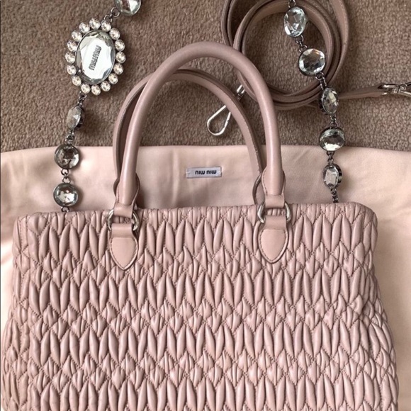 Miu Miu Matelasse nappa crystal handbag/cross-body - Picture 2 of 14